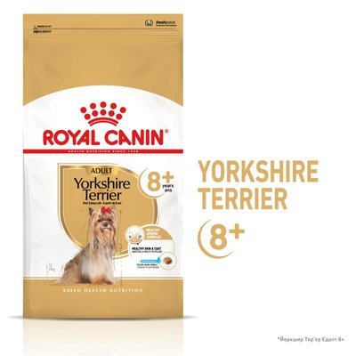 Сухий корм для дорослих собак Royal Canin Yorkshire Terrier 8+ 1.5 кг 1260015 фото