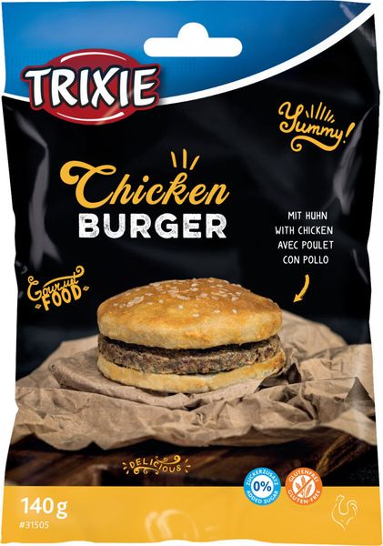 Бургер з куркою Trixie «Chicken Burger» з куркою та сиром 140 г 31505 фото