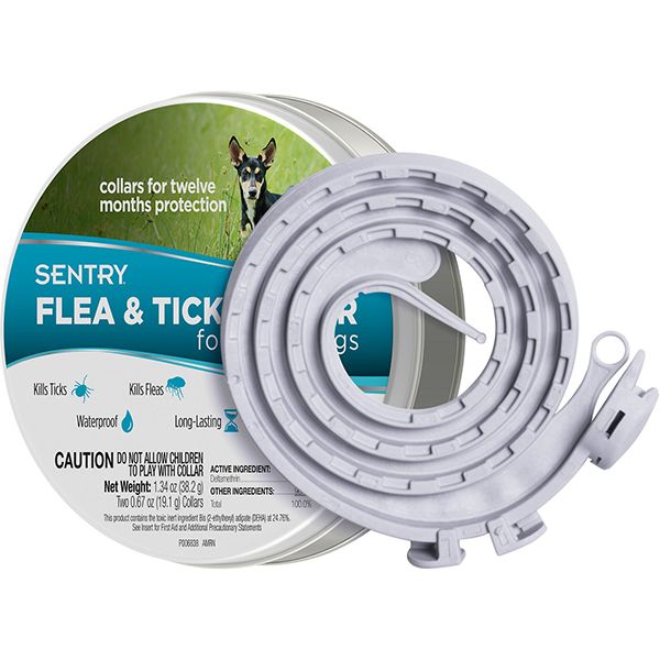 Sentry Flea&Tick Collar Small СЕНТРІ нашийник від бліх та кліщів для собак малих порід, 36 см - 2 шт. в упаковці 39518 фото