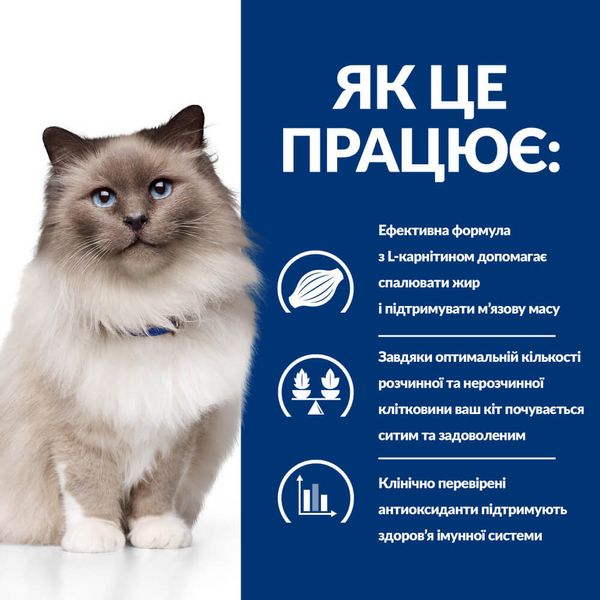 Hill’s (Хілс) Prescription Diet r/d Сухий корм для котів для зниження ваги, з куркою, 1,5 кг 605927 фото