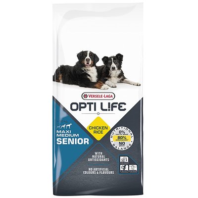 Opti Life Senior Medium & Maxi ОПТІ ЛАЙФ СЕНЬЙОР СЕРЕДНІХ ВЕЛИКИХ сухий суперпреміум корм для літніх собак середніх і великих порід , 12.5 кг 311585 фото