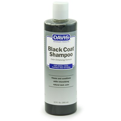 Davis Black Coat Shampoo ДЕВІС БЛЕК КОУТ шампунь для чорної шерсті собак і котів, концентрат , 0.355 л BCS12 фото