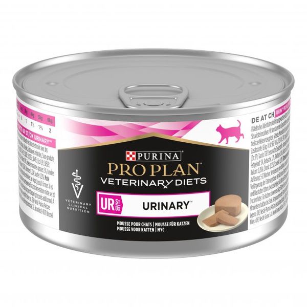 Вологий дієтичний корм PRO PLAN (Про План) VETERINARY DIETS UR Mousse Turkey Urinary для дорослих котів Сечокам’яна хвороба 195 г 8445290093431 фото