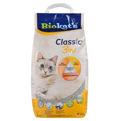 Наповнювач для котячого туалету Biokats Classic 3in1, 10 л 1111134391 фото