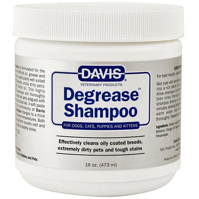 Davis Degrease Shampoo ДЕВІС ДЕГРІС знежирювальний шампунь для собак і котів , 0.473 л DGRS16 фото