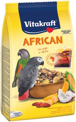 Корм для великих африканських папуг Vitakraft «African» 750 г 7398 фото