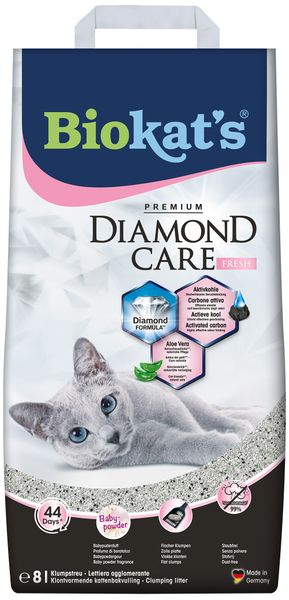 Наповнювач для котячого туалету Biokats Diamond Care Fresh, 8 л 1111145221 фото