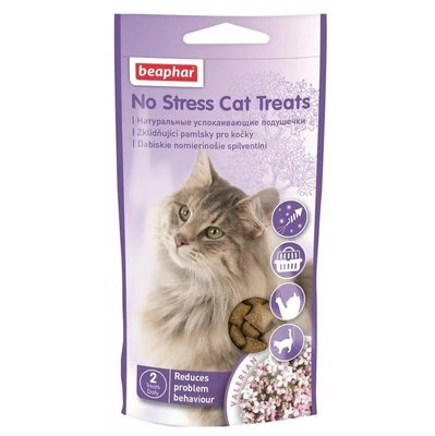 Beaphar No Stress Cat Treats м'ясні подушечки для зняття стресу у котів, 35 г BAR13219 фото