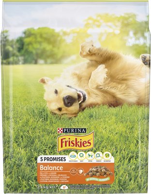 Сухий корм FRISKIES (Фріскіс) Balance для дорослих собак з куркою, яловичиною та овочами 2,4 кг 7613034232168 фото