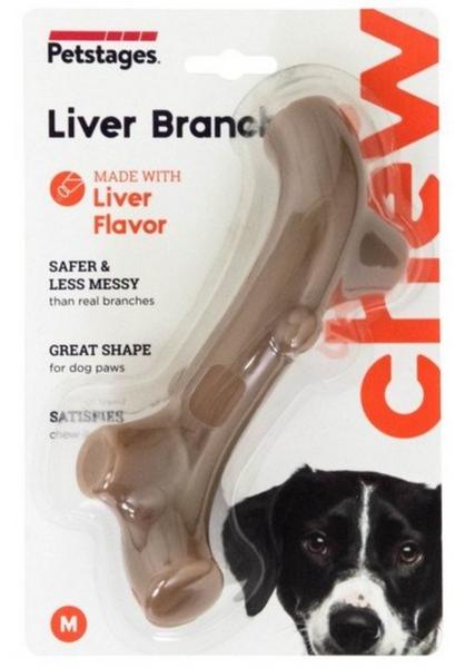 Іграшка для собак Petstages Liver Branch (Петстейджес Гілка) з ароматом печінки, М, 9 см pt68610 фото