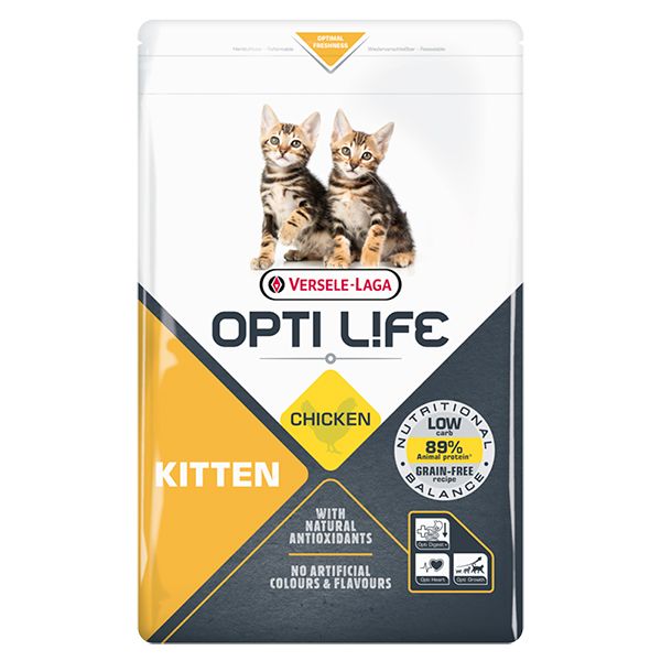 Opti Life Kitten ОПТІ ЛАЙФ ДЛЯ КОШЕНЯТ беззерновий сухий суперпреміум корм для кошенят , 1 кг 413081 фото