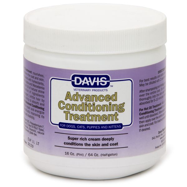 Davis Advanced Conditioning Treatment ДЕВІС ГЛИБОКИЙ ДОГЛЯД кондиціонер для собак і котів, з оліями макадамії, жожоба, оливкової , 0.454 л ACT16 фото