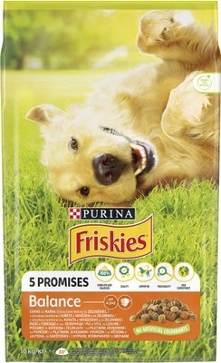 Сухий корм FRISKIES (Фріскіс) Balance для дорослих собак з куркою, яловичиною та овочами 10 кг 7613031395491 фото