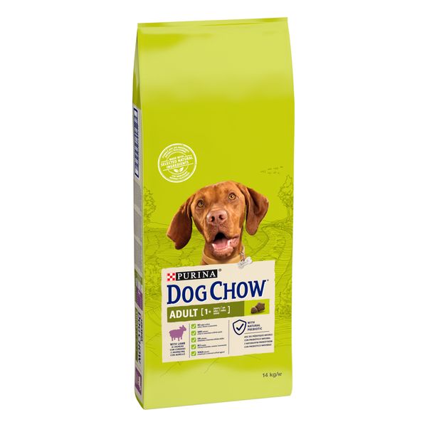 Сухий корм DOG CHOW (Дог Чау) Adult 1+ для дорослих собак з ягням 14 кг 7613034487636 фото