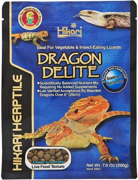 Корм для Ящірок Hikari DRAGON DELITE гранули 200 г 042055206211 фото